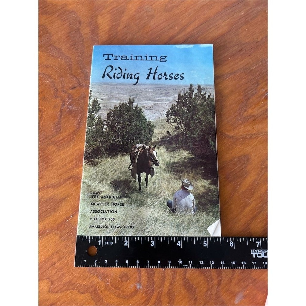 AQHA Training Riding Horses Booklet Unisex OS Blue Vintage Western Guide - Picture 11 of 11